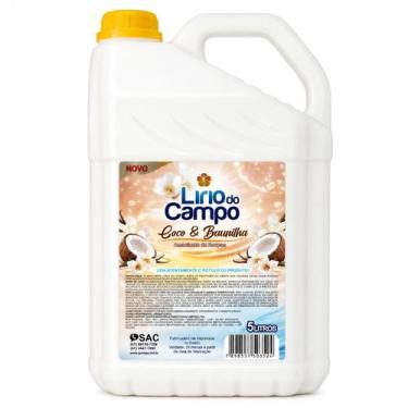 Imagem de Amaciante De Roupas Lírio Do Campo Coco e Baunilha Galão 5 L