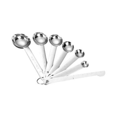 Imagem de Conjunto De Colheres Medidoras De Aço Inoxidável De Grau Alimentício C