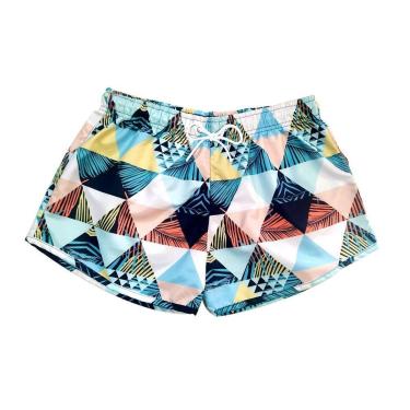 Imagem de SHORTS CONFORT STRETCH ESTAMPADO TRIANGULO PRETO E BRANCO FEMININO PRAIA ACADEMIA CAMINHADA-Feminino