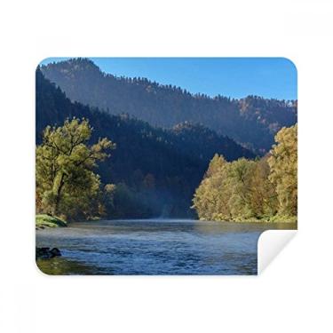 Imagem de Pano de limpeza de água River Mountain Hill Forest Reflection 2 peças de tecido de camurça