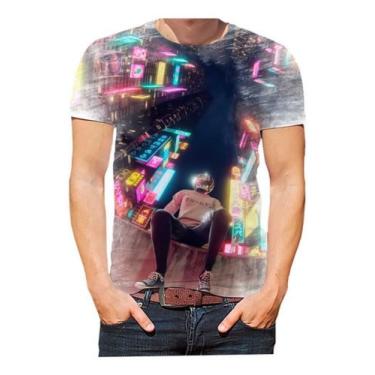 Imagem de Camisa Camiseta Cyberpunk Punk Cores Estampas Hd 01 - Estilo Kraken
