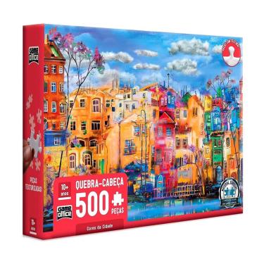 Jogo Quebra Cabeça País Grécia Ilha Chios Puzzle 1000 Peças - Colorido