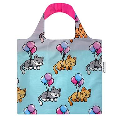 Imagem de Wrapables Bolsa de compras reutilizável da coleção AllyBag, Up and Away, One Size, Bolsa de compras reutilizável Allybag Collection