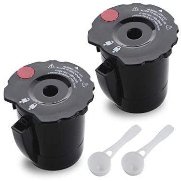 Imagem de Filtro de café reutilizável Anbige K250 compatível com Keurig K-Cup K300/350/375 K400/450/475 Pod Cafeteiras Pretas (1.0 e 2.0)