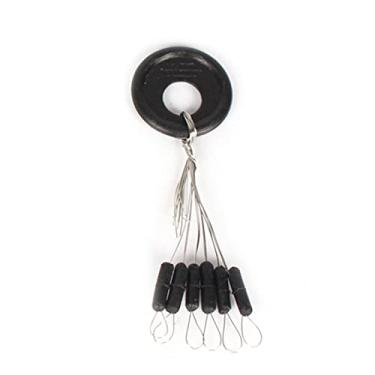 Imagem de Tingpai 10 unidades de rolha de pesca rolha de bor cha preta pa pesca de feijão, carpa, pesca, tuador