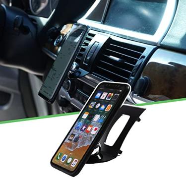 Imagem de LLKUANG Suporte giratório de 360 graus para celular BMW X5 E70 X6 E71 E72 2008-2013 (preto)