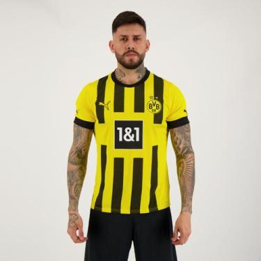 Imagem de Camisa Puma Borussia Dortmund Home 2023 Com Patrocínio