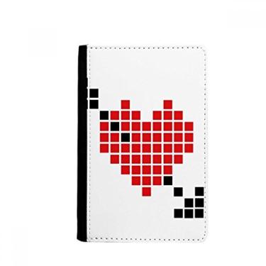Imagem de Carteira de cartão com porta-cartão para carteira com estampa de coração e pixel, modelo Arror Pierce via Heart Pixel, Multicolor