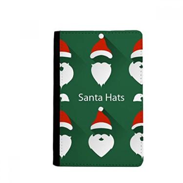 Imagem de Feliz Natal Papai Noel Retrato Porta Passaporte Notecase Burse Carteira Capa Cartão Bolsa, Multicolor