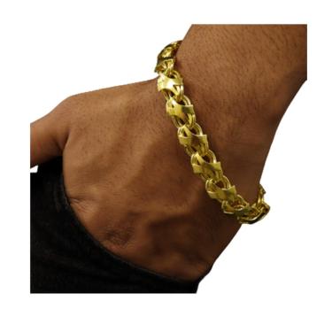 Imagem de Pulseira Friso X moeda antiga 12mm nao enferruja