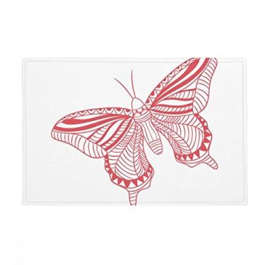 Imagem de DIYthinker Pink Butterfly Kite Tapete antiderrapante para porta de banheiro
