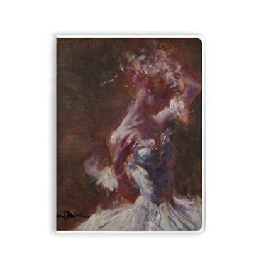 Imagem de Caderno de pintura a óleo XJJ Wet Rouge Beauty Diário capa macia