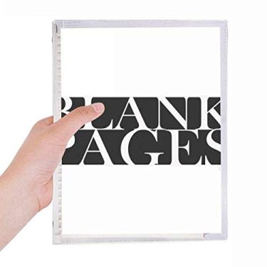 Imagem de Caderno de páginas em branco com personagens elegantes com folhas soltas e diário recarregável