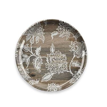 Imagem de Sousplat Retangular Falsa Madeira em Melamina Tarhong Multicor