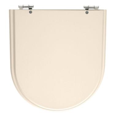 Imagem de Assento Sanitário Calypso Rosa Shell (Pêssego) Tampa para Vaso Incepa de Madeira Laqueada