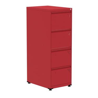 Imagem de Gaveteiro Arquivo de Aço 4 Gavetas OF04SLTCM Pandin Móveis Vermelho