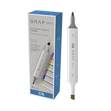 Imagem de Marcador Graf Duo Brush, CIS, Bronze Green, Caixa com 6 unidades