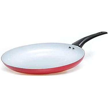 Imagem de Tuut Linha Ecorevest, Frigideira de Alumínio Revestida de Cerâmica Antiaderente, Vermelha, ø20cm.