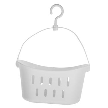Imagem de Alipis 4 Pcs cesta de armazenamento de plástico banheiro organizador de porta de chuveiro cestos de roupa suja cestas de armazenamento organizador de limpeza com alça banho