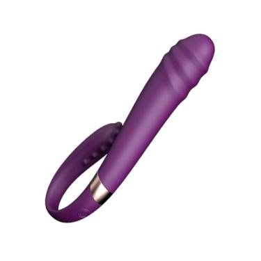 Imagem de Holicxxx Cabeça Dupla Vibratória Brinquedos Sexuais - Clitoral G Spot Vibratório Casal Brinquedo Adulto 10 Vibrações Estimulador Prazer Brinquedos Eróticos para Mulheres Homens (Purple)