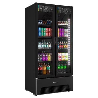 Imagem de Refrigerador Vitrine Metalfrio 752 Litros VB70AH | Porta de Vidro, Frost Free, Preto
