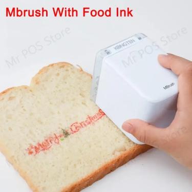Imagem de Kongten Mbrush Color Food Impressora Portátil  Handheld Mini Impressora De Bolo De Tinta