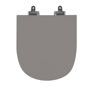 Imagem de Assento Sanitário Poliéster para Louça Link/carrara/belle Époque deca Slow Close Cromado Antracite