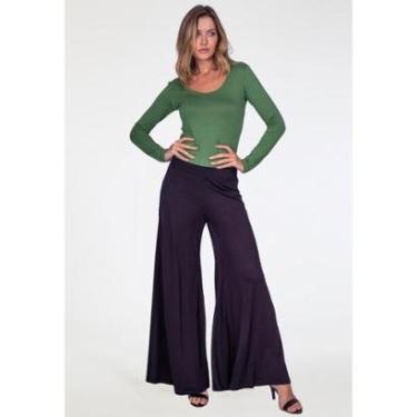 Imagem de Calça Pantalona Granja Malha Preta - GG - Veste do 46 ao 48-Feminino