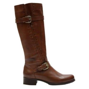 Imagem de Bota Montaria Feminina Cano Longo Couro Comfort Brandy 2422-Feminino