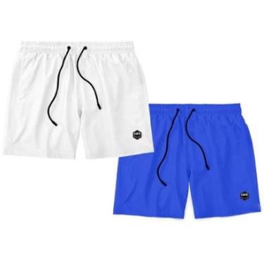 Imagem de Kit 2 Bermudas Life Lisa Short Liso Masculino Básico Mauricinho Tactel-Masculino
