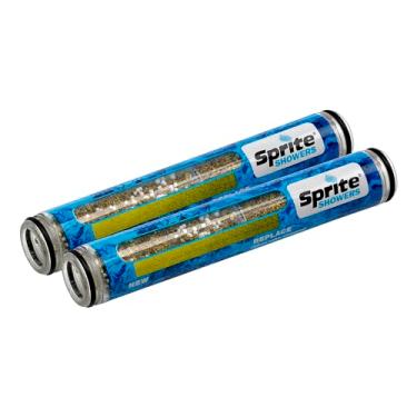 Imagem de Sprite Cartucho de filtro de chuveiro de substituição manual HHC-2, pacote com 2, azul