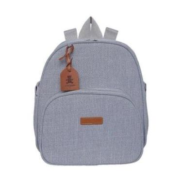 Imagem de Mochila de Maternidade Pirulitando Baby Cuidado Cinza-Unissex