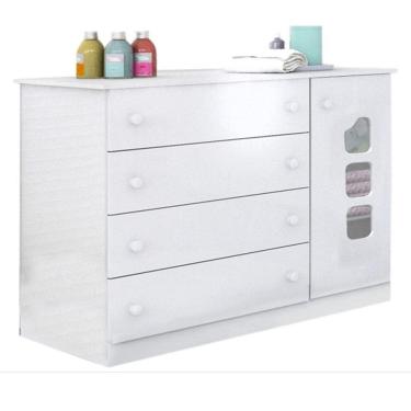 Imagem de Cômoda Infantil Lívia Branco Brilho - Phoenix