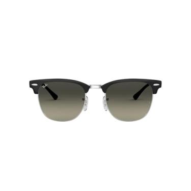 Imagem de Óculos de Sol Ray-Ban Clubmaster Metal 0RB3716 900471 Tam 51 / Preto/Prata - Lentes Cinza Gradiente