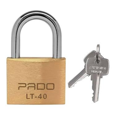 Imagem de Cadeado De Latão 40mm 2 Chaves Cor Dourado Lt-40 Pado