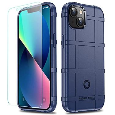 Imagem de LABILUS Capa para iPhone 13, capa protetora tática tática resistente à queda de 2,4 m à prova de quedas compatível com 13 (6,1 polegadas) - azul marinho