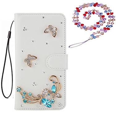 Imagem de Capa para Xiaomi Poco X4 Pro 5G, carteira de couro brilhante, capa protetora para celular e alça de pescoço [suporte] [compartimentos para cartões] [fecho magnético] para Xiaomi Poco X4 Pro 5G capa de