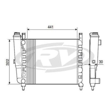 Imagem de Radiador Uno 1985 a 2015 Visconde 12203