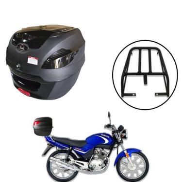 Imagem de Baú 41 litros Awa Proos com Bagageiro para YBR 125 2000-2008, Black