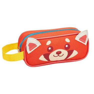 Imagem de Estojo Escolar Infantil Zoop Animais - Seanite, Panda Vermelho