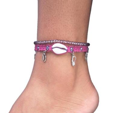 Imagem de Tornozeleira Nanã Macramê Orixá Umbanda - Balaio de Santo