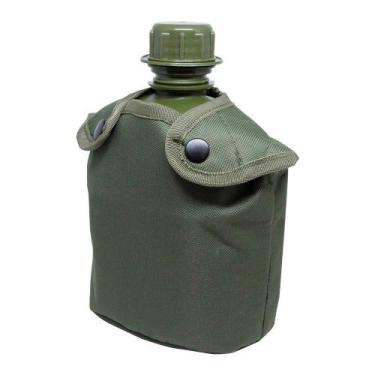 Imagem de Cantil Portátil Apache Verde 1 Litro Com Caneca e Espiriteira - Nautik