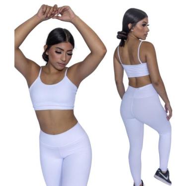 Imagem de Kit Conjunto Premium Poliamida 2 peças  (Top + Calça) Fitness - JINKIN