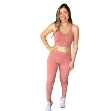 Imagem de Conjunto Fitness Legging E Top Roupas De Academia Feminino - JinkingSt