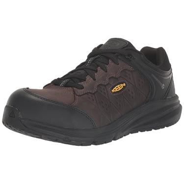 Imagem de KEEN Utility Men's Vista Energy+ Low Composite Toe ESD Leather Industrial Work Sneakers, Coffee Bean/Black, 10.5