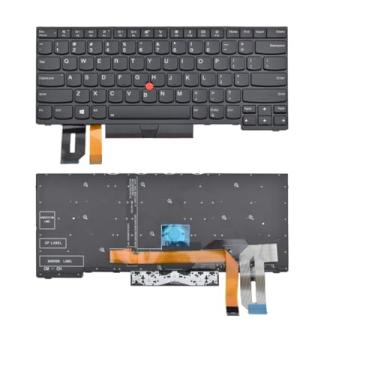 Imagem de WFSZBP Teclado de substituição compatível com IBM ThinkPad E480 E490 E495 L380 L390 L480 L490 T480S T490 T495 R480 R490 S2 3rd TP00091A com ponteiro (sem luz de fundo)