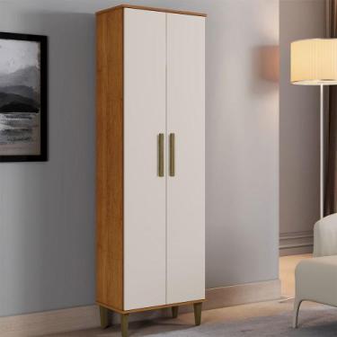 Imagem de Multiuso Goiânia 02 Portas em MDP Kaiki Móveis, Naturalle Com Off Whit