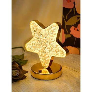 Imagem de Luminária Abajur De Cabeceira Lua Led 3 Luzes Touch Recarregavel USB -