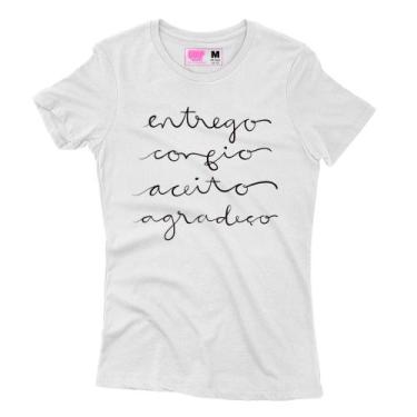 Imagem de Camiseta Feminina Estampada Entrego Branco - Goup Supply, P, Branco