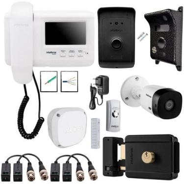 Imagem de Kit Interfone Camera IVR 1010 Intelbras Completo Acessórios